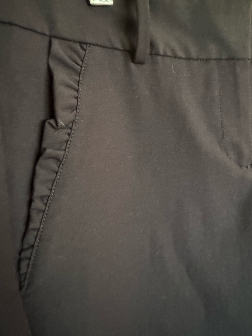 Talbots Petites 4P Dark Navy (almost black) Ankle Dress Pants Stretch Work - Picture 3 of 8